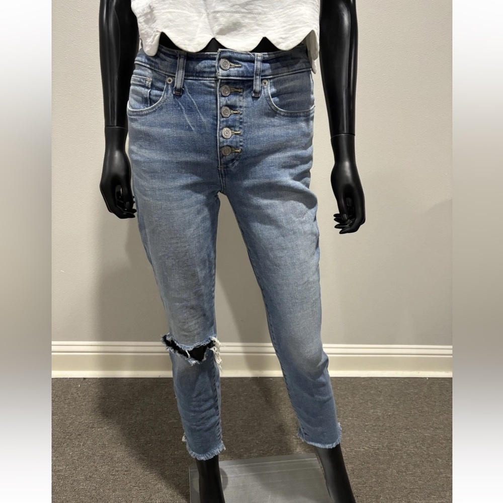 Lucky Brand Jeans Women’s Bridgette High Rise Skinny Ankle Button Fly Sz 2 / 26